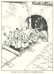 W・ヒース・ロビンソンによる「Railway Ribaldry」のイラスト（リトグラフ）。