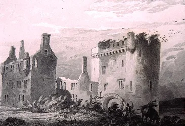アイルランド、コーク州ログホート城、ジョージ・バーチュー著「Scenery and Antiquities of Ireland」より