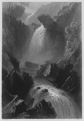 ウィックロー州、デビルズグレンの頭部（彫刻作品