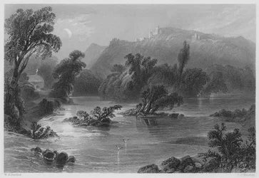 水の出会い、オボカの谷（エングレービング