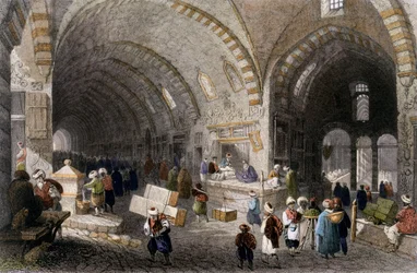 チャーチのグレートアベニュー、1850年（着色されたアクアチント）