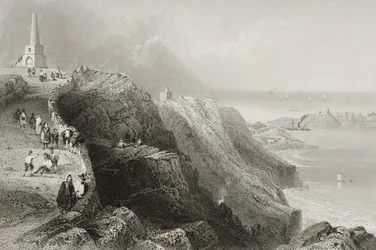 1860年代のジョージ・バーチューによる「アイルランドの風景と古代」からのアイルランド、ダブリン州のキリーニーヒル