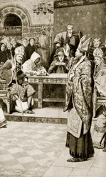 ジョスリン、グラスゴーの司教、ノーザンプトン、1176年、「ハッチンソンのイギリス国民の物語」、1920年頃