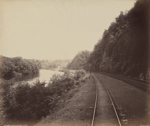 ロックデール・カーブ、リーハイ沿い。1895年（写真）