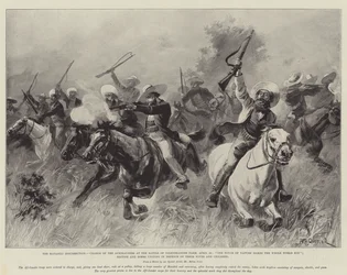 4月25日、コレンブランダー農場の戦いでのマタビリの反乱、アフリカーカンダ派の告発、自然のワンタッチが全世界の親族になります。イギリス人とボーアーズは妻の防衛のために団結