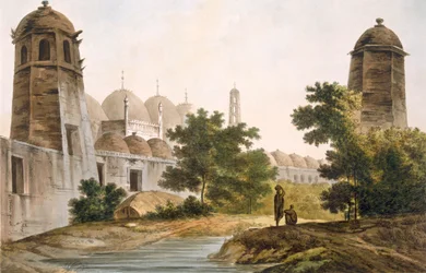 Muxadavad のパブで Jaffeir Cawn によって建てられた Cuttera のビュー。 1785-88。