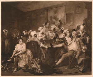 A Rakes Progress-3：The Orgy、1733。