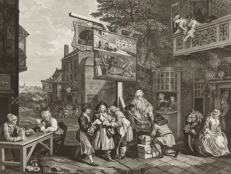 選挙の4つの版画。シート2：投票のキャンバス。 1757