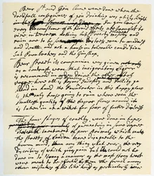 ウィリアム・ホガースによるノート、c1751。