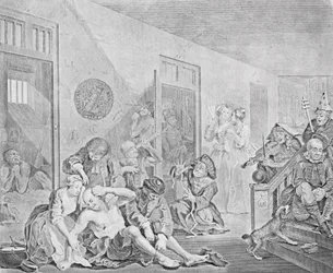1735年のレーキの進歩からのマッドハウスのシーン（2005年も参照）