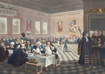 インダストリアス &39;プレンティスグロウンリッチ、ロンドンの保安官、プレートVIIIの&39;産業とアイドルネス、 &39;ホガースからのイラスト復元：有名なウィリアムホガースの全作品、再刻印b