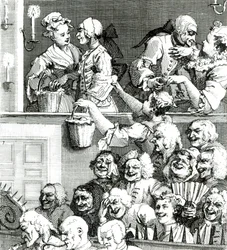 笑う聴衆、1733