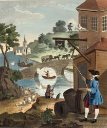 視点を知ることの重要性、「復元されたホガース：トーマスクックによって再彫刻された有名なウィリアムホガースの全作品」のイラスト、パブ。 1812（手塗りの彫刻）