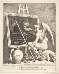 写真を喫煙する時間、ca。 1761。