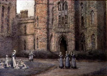 The Old Blind Asylum, Bristol （パステル、紙）