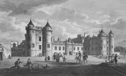 ホリールード宮殿、1831年。