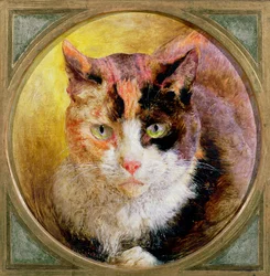 べっ甲猫の頭部研究、1866