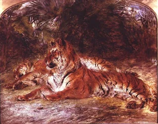 Tigers（油彩・ボード