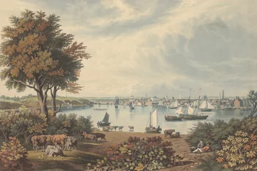Baltimore Whetstone Pointの近くで撮影されたもので、1831年に出版されました。