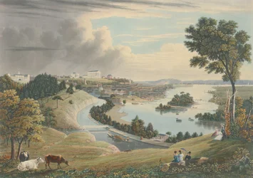 リッチモンドFrom the Hill above the Waterworks』（1834年刊）。