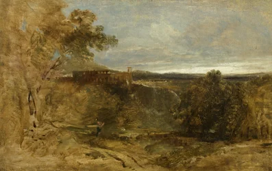 チボリ-スケッチ、c.1835（キャンバスに油彩）
