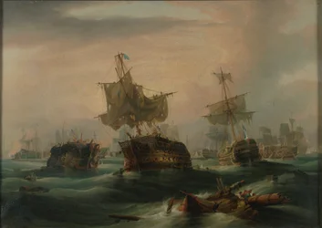 1805年10月21日、トラファルガーの海戦：「戦闘終了」1837年頃（油彩・キャンバス）