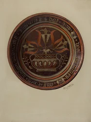 パ。German Dish, c. 1937.