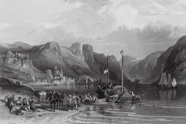 ライン川沿いのバッハラッハ（エングレーヴィング）