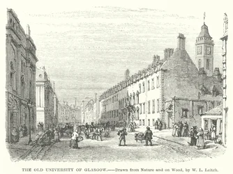 グラスゴーの旧大学（彫刻