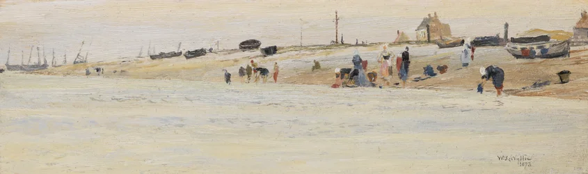 ビーチでの洗濯婦、1873