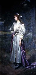 画家の娘、メアリー・ログズデイルの肖像