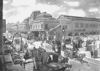 リバプールストリート駅、1891年