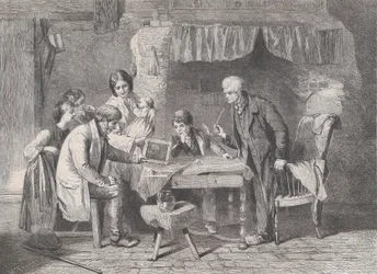 祖父の肖像画（『イラストレイテッド・ロンドン・ニュース』1862年1月4日号より