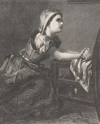 ラ・プリエール 祈り」（『イラストレイテッド・ロンドン・ニュース』1867年3月2日より
