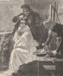 La Toilette des Morts（1863年7月25日のイラストレイテッド・ロンドン・ニュースより）。