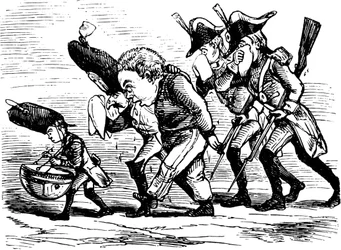 ウィリアム・サッカレイ作の「バラと指輪」の挿絵、1855年。