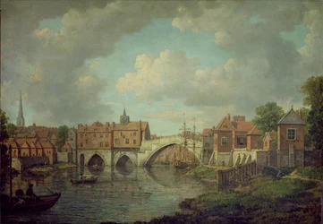 ウーズ橋、ヨーク、1764年頃（油彩・カンヴァス）