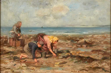 Mussel Gatherers (キャンバスに油彩)