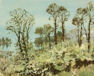 A Flowery Copse（油彩・キャンバス