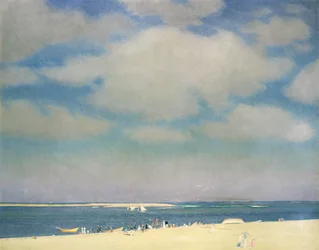 砂浜のある海景（チャタムの浜辺） 1915年頃 油彩・キャンバス