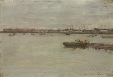湾の灰色の日、c。 1886年。
