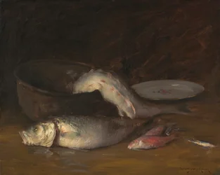 魚のある静物、1910年頃（キャンバスに油彩）