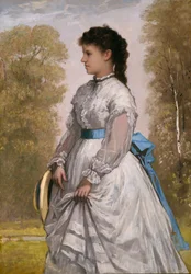 アグネス・エリザベス・クラフリンの肖像 1873年