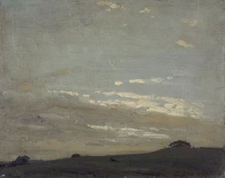 銀色の夕日、1909年から1910年。