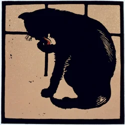 1900年に最初に出版された「The Square Book of Animals」のUn-Common Cat（カラーリソ）