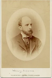 ヘンリー・アダムス（1838-1918）、アメリカの歴史家（アルブメン写真）