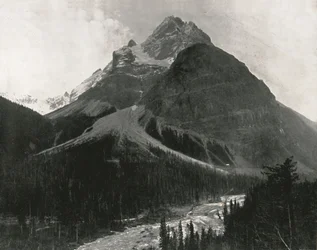 ロッキー山脈：カナダのスティーブン山、1895年。