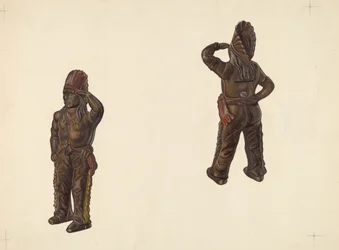 インディアン・チーフ・コイン・バンク、1938年頃