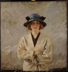 青い帽子の少女、1912