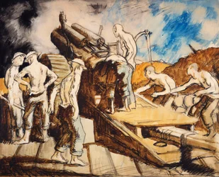 榴弾砲の動作、1917年頃